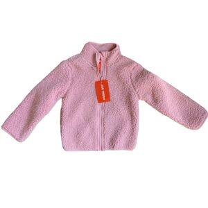 Joe Fresh Girls Pink Sherpa Jacket Size 4 NWT
